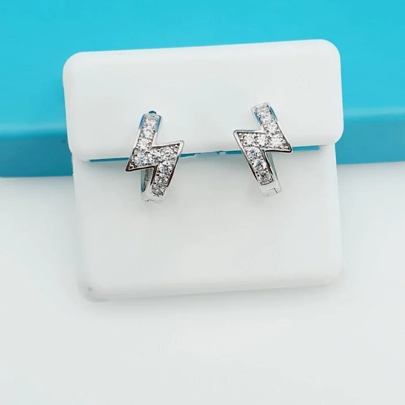 "925 Sterling Silver CZ Beautiful Earrings for Women, 1USPAR4273 - Picture 6 of 11